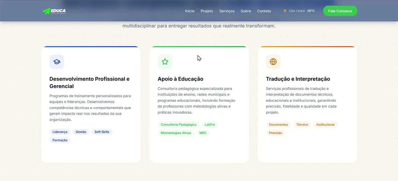 Educa — prévia do projeto
