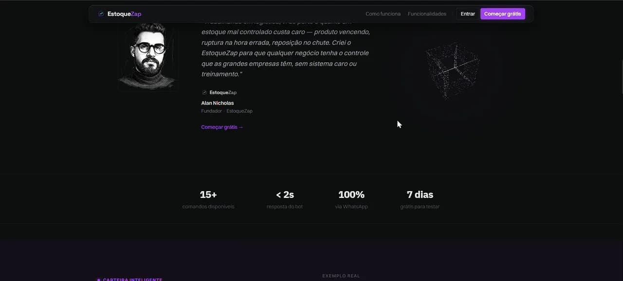 EstoqueZap — prévia do produto